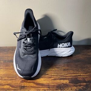 Hoka Black and White Running Shoes